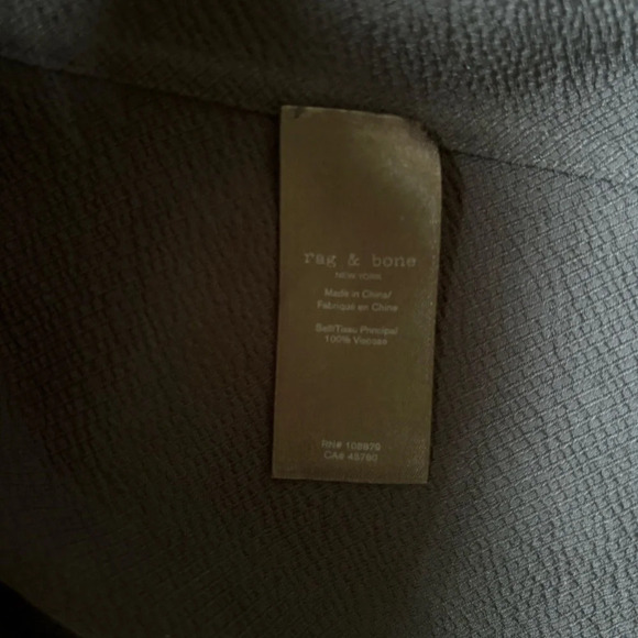 Rag & Bone Blazer Mini Dress Black  Size M - Picture 7 of 9